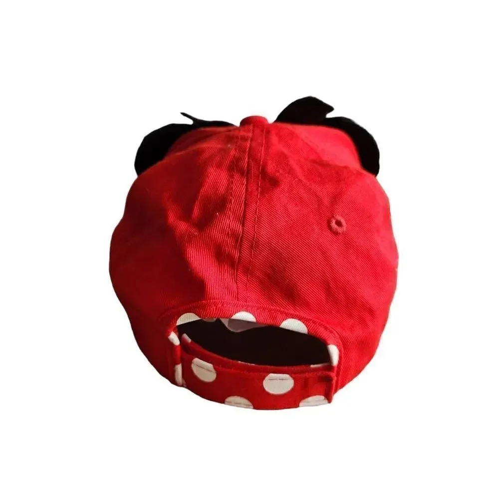 Disney Minnie Mouse Polka Dot  Hat Adjustable Youth Size